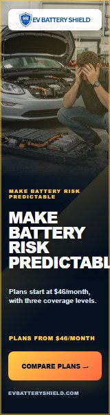 EV Battery Shield Predictable Cost ad, 160 by 600
