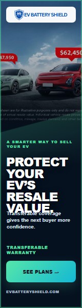 EV Battery Shield Resale Value ad, 160 by 600