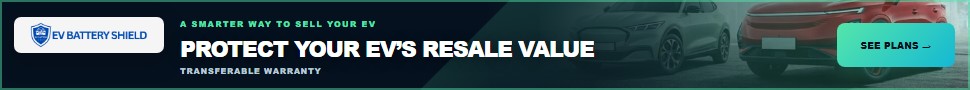 EV Battery Shield Resale Value ad, 970 by 90