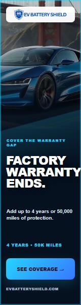 EV Battery Shield Warranty Gap ad, 160 by 600