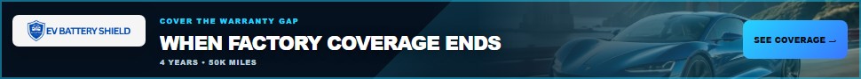 EV Battery Shield Warranty Gap ad, 970 by 90