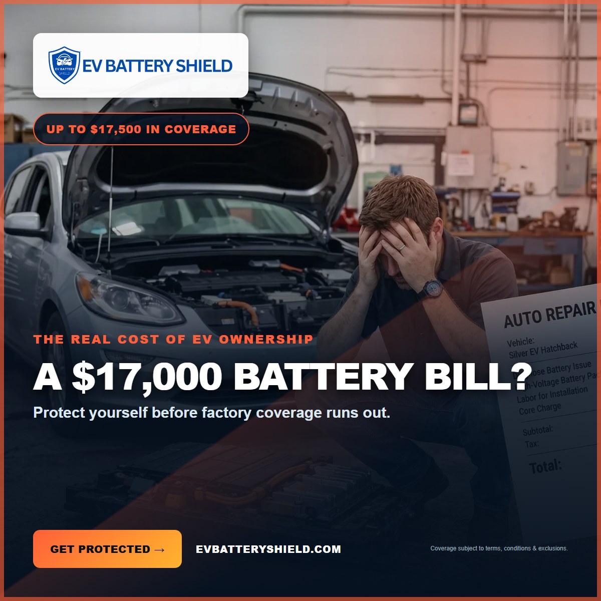 EV Battery Shield Battery Bill ad, 1200 by 1200