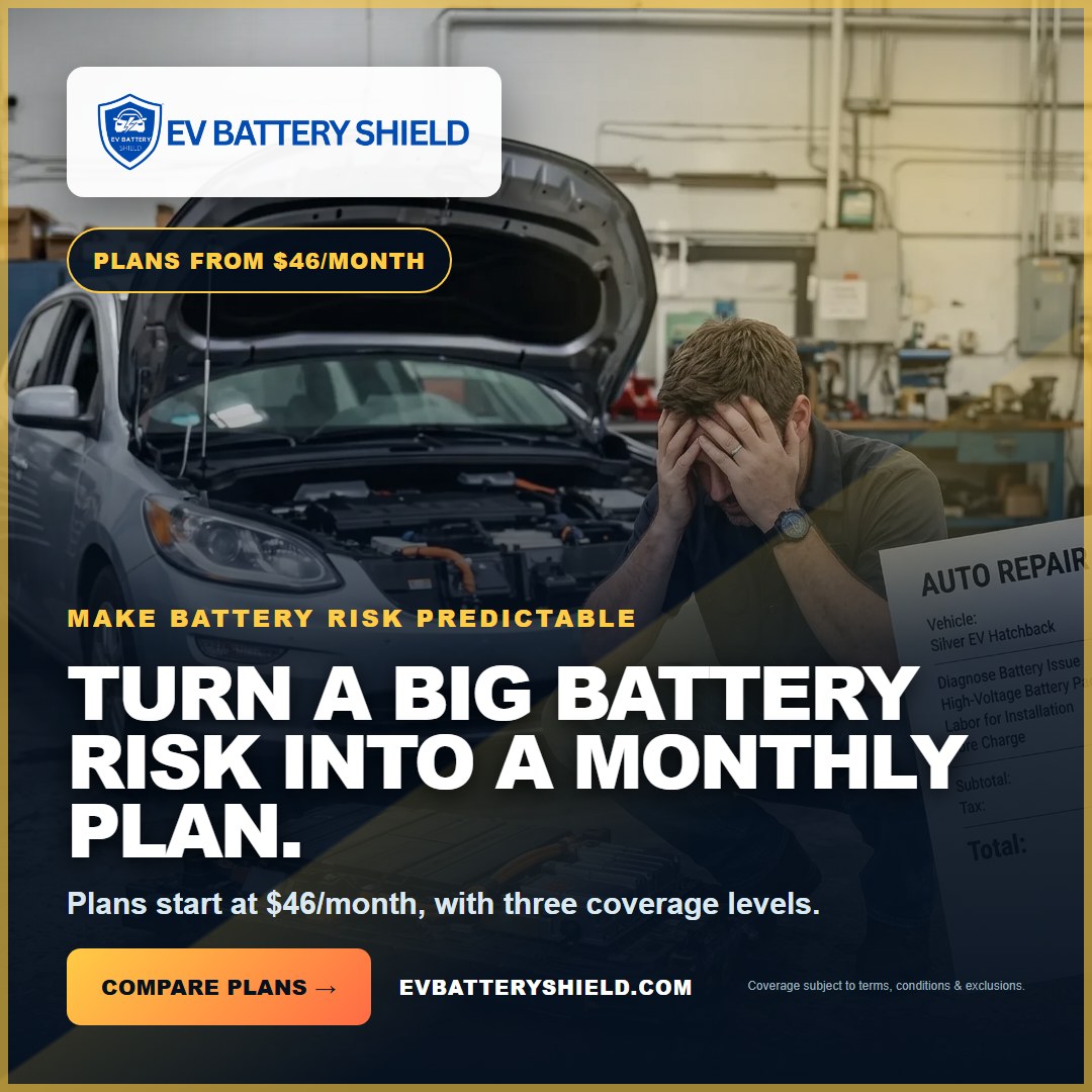 EV Battery Shield Predictable Cost ad, 1080 by 1080