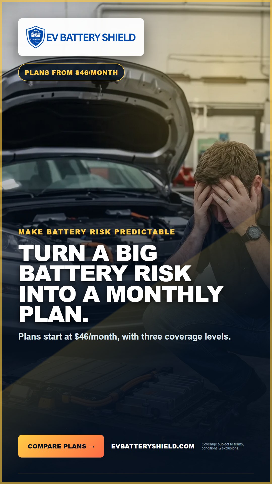 EV Battery Shield Predictable Cost ad, 1080 by 1920
