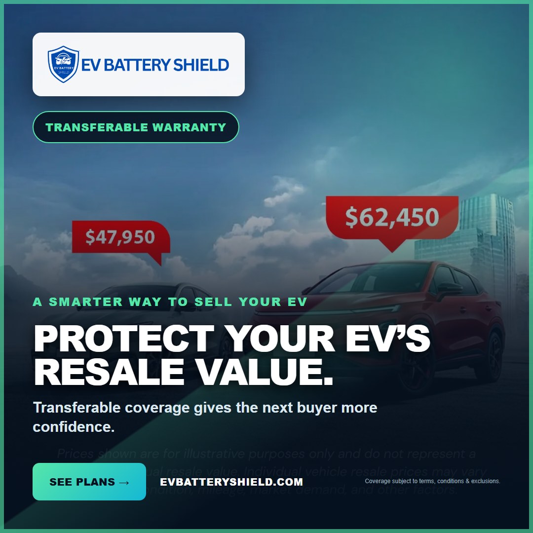 EV Battery Shield Resale Value ad, 1080 by 1080
