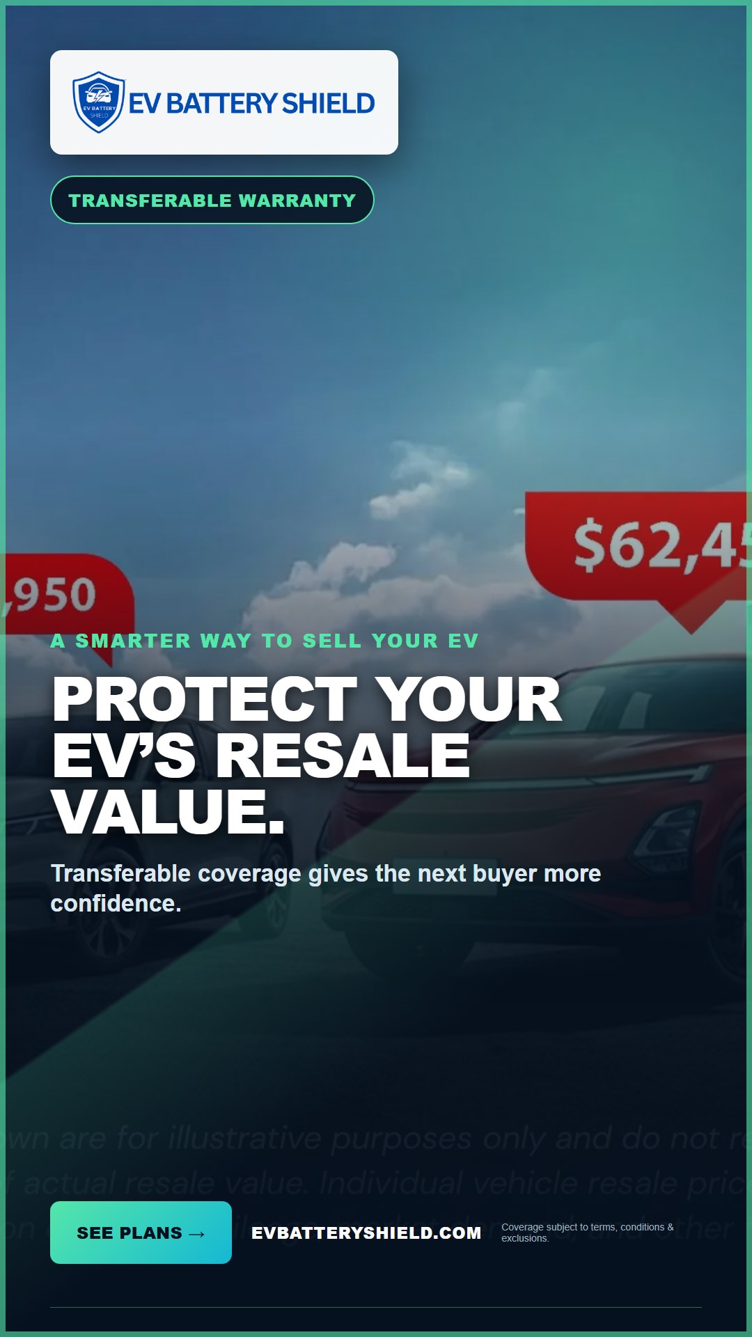 EV Battery Shield Resale Value ad, 1080 by 1920