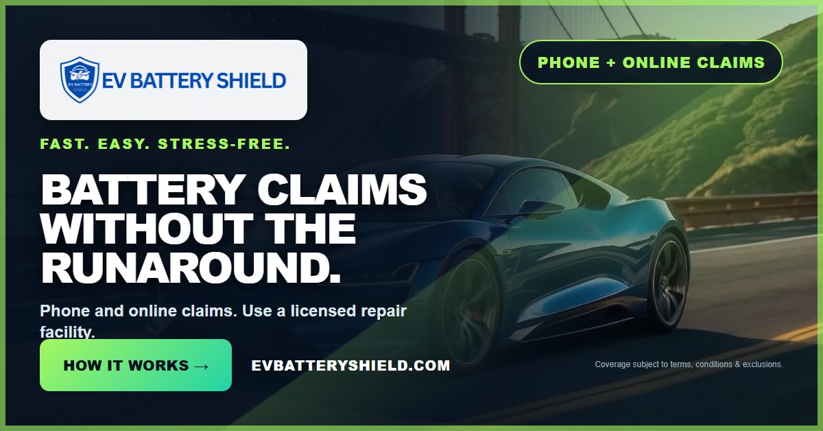 EV Battery Shield Simple Claims ad, 1200 by 628