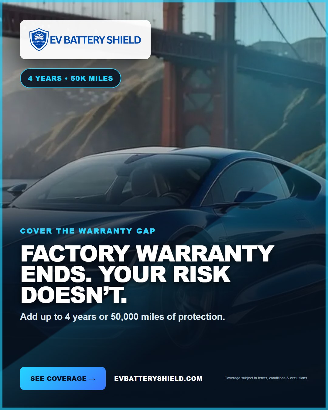 EV Battery Shield Warranty Gap ad, 1080 by 1350