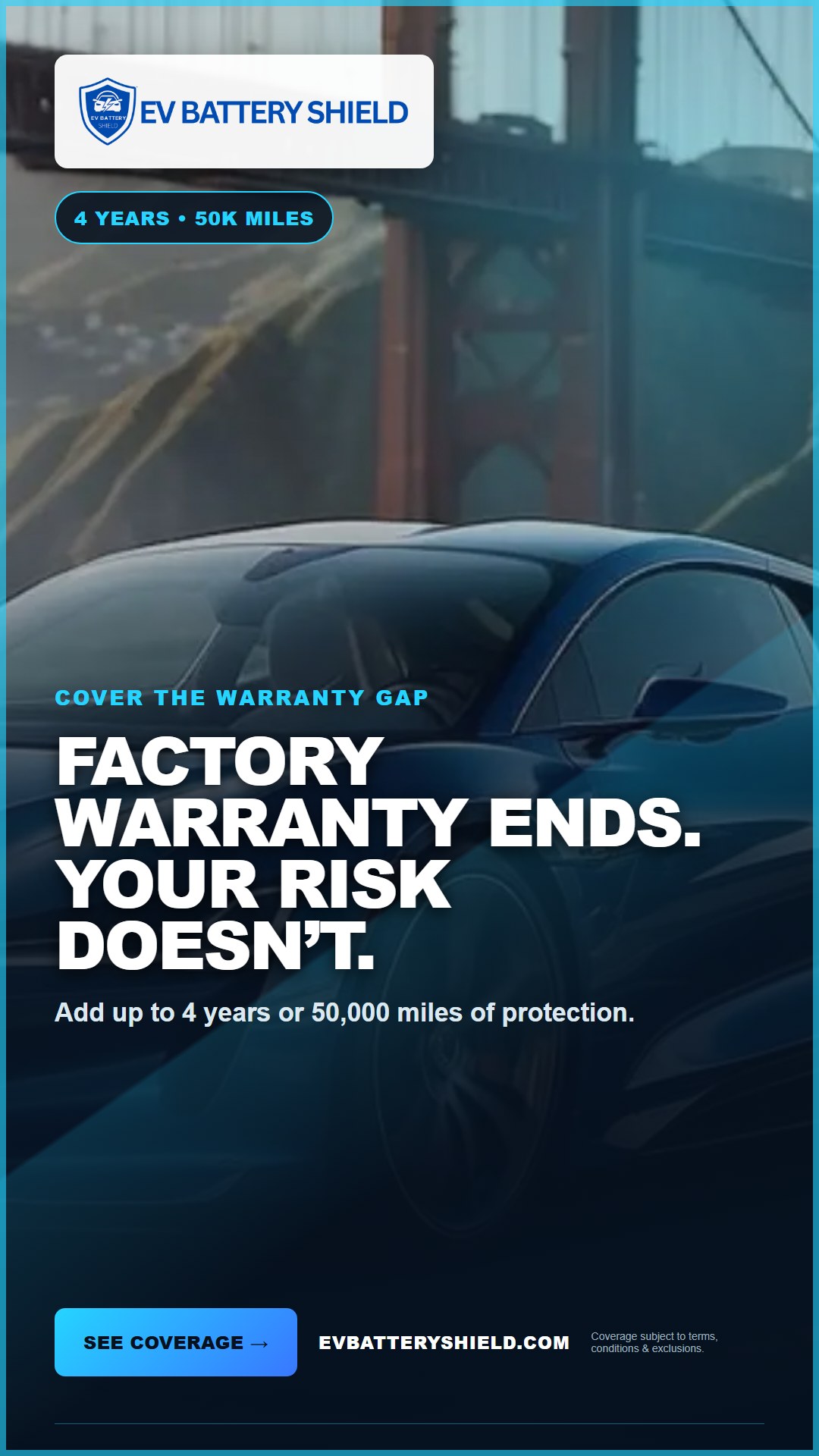 EV Battery Shield Warranty Gap ad, 1080 by 1920