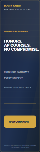 Mary Gunn Honors Excellence ad, 160 by 600