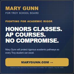 Mary Gunn Honors Excellence ad, 250 by 250