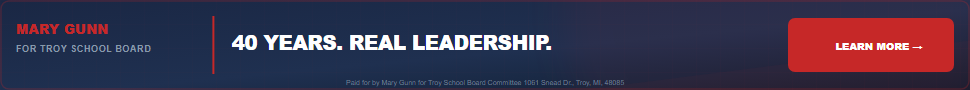 Mary Gunn Steady Leadership ad, 970 by 90