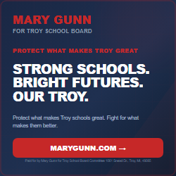 Mary Gunn Strong Schools ad, 250 by 250