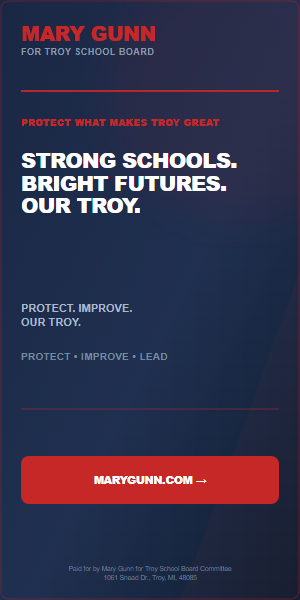 Mary Gunn Strong Schools ad, 300 by 600