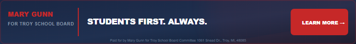 Mary Gunn Students First ad, 728 by 90